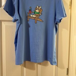 Life is Good Shirt with Bunny Print